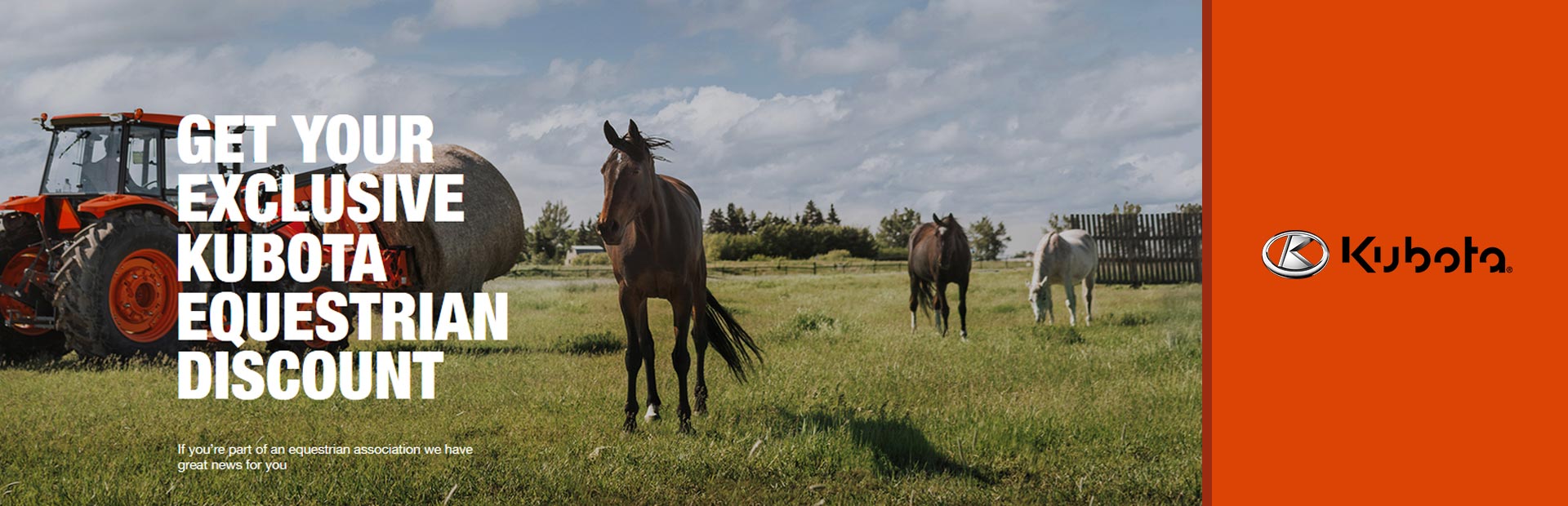 Kubota: Equestrian Discount